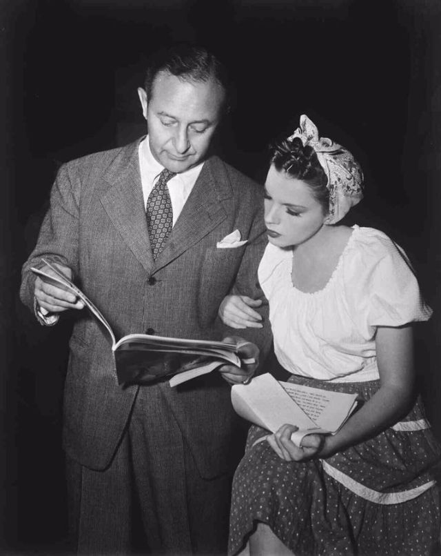 Arthur Freed and Judy Garland